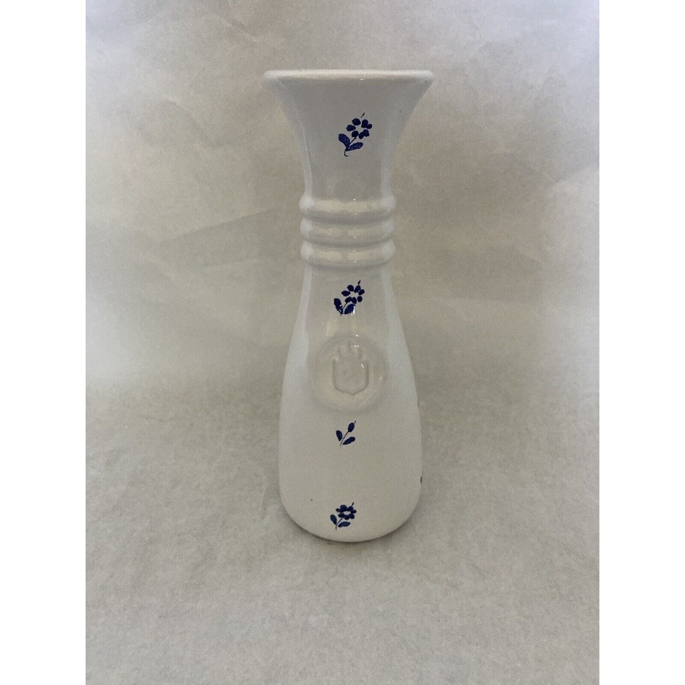 Rare Antique Vintage CANTAGALLI Blue & White Flower Vase Made in Italy